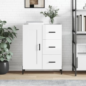 Glossy white plywood sideboard 69.5x34x90 cm by vidaXL, Sideboards - Ref: Foro24-830270, Price: 81,99 €, Discount: %