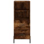 Aparador madera de ingeniería roble ahumado 34,5x34x90 cm de vidaXL, Aparadores - Ref: Foro24-828681, Precio: 68,66 €, Descue...