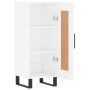 Glossy white plywood sideboard 34.5x34x90 cm by vidaXL, Sideboards - Ref: Foro24-830470, Price: 66,38 €, Discount: %