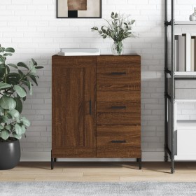 Engineered wood brown oak sideboard 69.5x34x90 cm by vidaXL, Sideboards - Ref: Foro24-830275, Price: 75,99 €, Discount: %