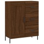 Aparador de madera de ingeniería marrón roble 69,5x34x90 cm de vidaXL, Aparadores - Ref: Foro24-830275, Precio: 75,89 €, Desc...