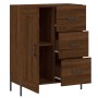 Aparador de madera de ingeniería marrón roble 69,5x34x90 cm de vidaXL, Aparadores - Ref: Foro24-830275, Precio: 75,89 €, Desc...