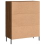 Aparador de madera de ingeniería marrón roble 69,5x34x90 cm de vidaXL, Aparadores - Ref: Foro24-830275, Precio: 75,89 €, Desc...