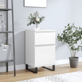 Engineered wood glossy white sideboard 40x35x70 cm by vidaXL, Sideboards - Ref: Foro24-831168, Price: 48,99 €, Discount: %