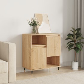 Aparador de madera contrachapada roble Sonoma 60x35x70 cm de vidaXL, Aparadores - Ref: Foro24-831183, Precio: 71,99 €, Descue...