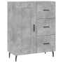 Aparador de madera de ingeniería gris hormigón 69,5x34x90 cm de vidaXL, Aparadores - Ref: Foro24-830280, Precio: 94,21 €, Des...