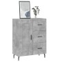 Aparador de madera de ingeniería gris hormigón 69,5x34x90 cm de vidaXL, Aparadores - Ref: Foro24-830280, Precio: 94,21 €, Des...