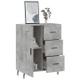 Aparador de madera de ingeniería gris hormigón 69,5x34x90 cm de vidaXL, Aparadores - Ref: Foro24-830280, Precio: 94,21 €, Des...