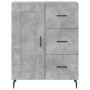 Aparador de madera de ingeniería gris hormigón 69,5x34x90 cm de vidaXL, Aparadores - Ref: Foro24-830280, Precio: 94,21 €, Des...