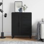 Black engineered wood sideboard 69.5x34x90 cm by vidaXL, Sideboards - Ref: Foro24-830285, Price: 132,76 €, Discount: %