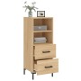 Sonoma oak plywood sideboard 34.5x34x90 cm by vidaXL, Sideboards - Ref: Foro24-828671, Price: 71,60 €, Discount: %