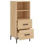 Sonoma oak plywood sideboard 34.5x34x90 cm by vidaXL, Sideboards - Ref: Foro24-828671, Price: 71,60 €, Discount: %