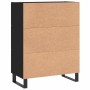 Aparador de madera de ingeniería negro 69,5x34x90 cm de vidaXL, Aparadores - Ref: Foro24-830285, Precio: 132,76 €, Descuento: %