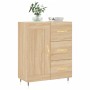 Aparador de madera de ingeniería roble Sonoma 69,5x34x90 cm de vidaXL, Aparadores - Ref: Foro24-830239, Precio: 89,13 €, Desc...