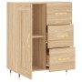 Aparador de madera de ingeniería roble Sonoma 69,5x34x90 cm de vidaXL, Aparadores - Ref: Foro24-830239, Precio: 89,13 €, Desc...