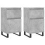 Aparadores 2 uds madera de ingeniería gris hormigón 40x35x70 cm de vidaXL, Aparadores - Ref: Foro24-831173, Precio: 72,29 €, ...