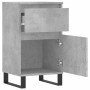 Aparadores 2 uds madera de ingeniería gris hormigón 40x35x70 cm de vidaXL, Aparadores - Ref: Foro24-831173, Precio: 72,29 €, ...