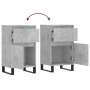 Aparadores 2 uds madera de ingeniería gris hormigón 40x35x70 cm de vidaXL, Aparadores - Ref: Foro24-831173, Precio: 72,29 €, ...