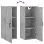 Concrete gray wall cabinet 34.5x34x90 cm by vidaXL, Sideboards - Ref: Foro24-828856, Price: 43,25 €, Discount: %