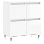 Sideboard aus glänzendem weißem Sperrholz 60x35x70 cm von vidaXL, Sideboards - Ref: Foro24-831206, Preis: 70,03 €, Rabatt: %