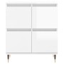 Aparador de madera contrachapada blanco brillante 60x35x70 cm de vidaXL, Aparadores - Ref: Foro24-831206, Precio: 70,03 €, De...