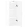 Glossy white wall cabinet 34.5x34x90 cm by vidaXL, Sideboards - Ref: Foro24-828870, Price: 56,27 €, Discount: %