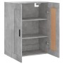 Armario de pared madera ingeniería gris hormigón 69,5x34x90 cm de vidaXL, Aparadores - Ref: Foro24-830400, Precio: 61,93 €, D...