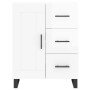 Hochglanzweißes Sperrholz-Sideboard 69,5 x 34 x 90 cm von vidaXL, Sideboards - Ref: Foro24-830286, Preis: 106,25 €, Rabatt: %