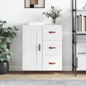 Glossy white plywood sideboard 69.5x34x90 cm by vidaXL, Sideboards - Ref: Foro24-830230, Price: 98,23 €, Discount: %