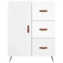 Hochglanzweißes Sperrholz-Sideboard 69,5 x 34 x 90 cm von vidaXL, Sideboards - Ref: Foro24-830230, Preis: 98,23 €, Rabatt: %