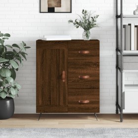 Engineered wood brown oak sideboard 69.5x34x90 cm by vidaXL, Sideboards - Ref: Foro24-830235, Price: 67,99 €, Discount: %