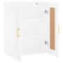 Engineered wood white wall cabinet 69.5x34x90 cm by vidaXL, Sideboards - Ref: Foro24-830364, Price: 86,78 €, Discount: %