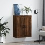 Engineered wood brown oak wall cabinet 69.5x34x90 cm by vidaXL, Sideboards - Ref: Foro24-830387, Price: 49,99 €, Discount: %