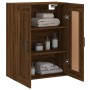 Engineered wood brown oak wall cabinet 69.5x34x90 cm by vidaXL, Sideboards - Ref: Foro24-830387, Price: 49,99 €, Discount: %