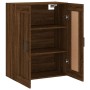 Engineered wood brown oak wall cabinet 69.5x34x90 cm by vidaXL, Sideboards - Ref: Foro24-830387, Price: 49,99 €, Discount: %