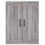 Sonoma gray engineered wood wall cabinet 69.5x34x90 cm by vidaXL, Sideboards - Ref: Foro24-830410, Price: 52,42 €, Discount: %