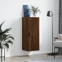 Oak brown wall cabinet 34.5x34x90 cm by vidaXL, Sideboards - Ref: Foro24-828875, Price: 57,93 €, Discount: %