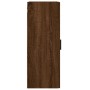 Oak brown wall cabinet 34.5x34x90 cm by vidaXL, Sideboards - Ref: Foro24-828875, Price: 57,93 €, Discount: %