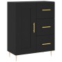 Black engineered wood sideboard 69.5x34x90 cm by vidaXL, Sideboards - Ref: Foro24-830245, Price: 91,99 €, Discount: %