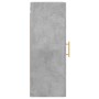 Armario de pared gris hormigón 34,5x34x90 cm de vidaXL, Aparadores - Ref: Foro24-828848, Precio: 44,99 €, Descuento: %