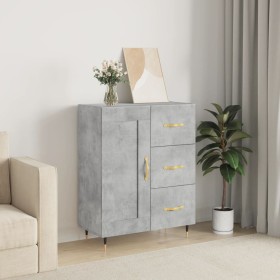 Graues Sideboard aus Holzwerkstoff Beton 69,5x34x90 cm von vidaXL, Sideboards - Ref: Foro24-830240, Preis: 72,99 €, Rabatt: %