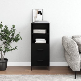 Black plywood sideboard 34.5x34x90 cm by vidaXL, Sideboards - Ref: Foro24-828669, Price: 67,99 €, Discount: %