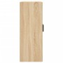 Armario de pared madera ingeniería roble Sonoma 69,5x34x90 cm de vidaXL, Aparadores - Ref: Foro24-830383, Precio: 66,99 €, De...