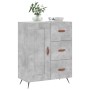 Aparador de madera de ingeniería gris hormigón 69,5x34x90 cm de vidaXL, Aparadores - Ref: Foro24-830232, Precio: 72,99 €, Des...