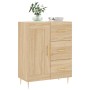 Aparador de madera de ingeniería roble Sonoma 69,5x34x90 cm de vidaXL, Aparadores - Ref: Foro24-830247, Precio: 91,85 €, Desc...