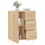 Aparador de madera de ingeniería roble Sonoma 69,5x34x90 cm de vidaXL, Aparadores - Ref: Foro24-830247, Precio: 91,85 €, Desc...