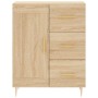 Aparador de madera de ingeniería roble Sonoma 69,5x34x90 cm de vidaXL, Aparadores - Ref: Foro24-830247, Precio: 91,85 €, Desc...