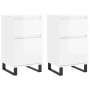 Sideboards 2 pcs glossy white engineered wood 40x35x70 cm by vidaXL, Sideboards - Ref: Foro24-831169, Price: 79,93 €, Discoun...