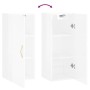 Armario de pared blanco brillante 34,5x34x90 cm de vidaXL, Aparadores - Ref: Foro24-828838, Precio: 48,99 €, Descuento: %