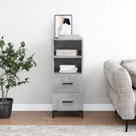 Gray concrete plywood sideboard 34.5x34x90 cm by vidaXL, Sideboards - Ref: Foro24-828672, Price: 64,99 €, Discount: %